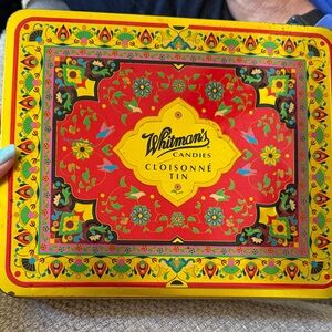 Vintage Whitman's Cloisonné Tin